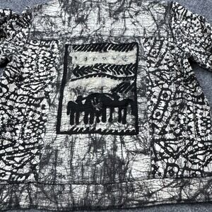 VTG Chico's Design Embroidered Horse Jacket Equestrian Art To Wear Size 1